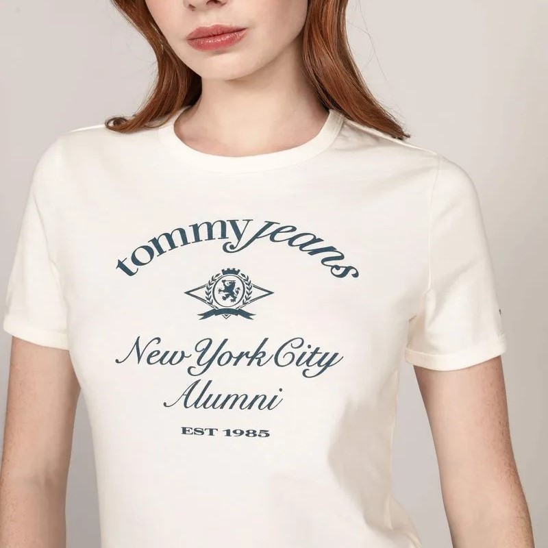 Tricou Tommy Hilfiger TJW SLIM CREST NYC RINGERTEE - poza 3