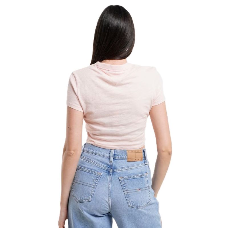 Tricou Tommy Hilfiger TJW SLIM CRP GMD TONALFLAG EXT - poza 2