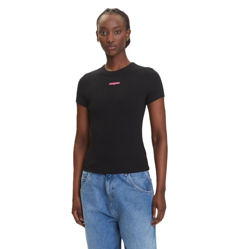 Tricou Tommy Hilfiger TJW SLIM SCRIPT LABEL SS TEEEXT - poza 1