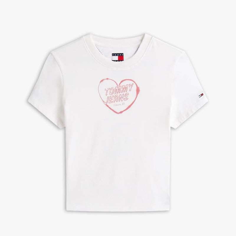 Tricou Tommy Hilfiger TJW SLIM SH HEART TEE - poza 3