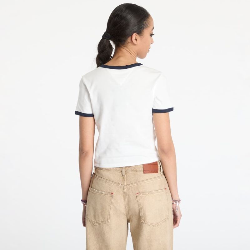 Tricou Tommy Hilfiger TJW SLIM SH SCRIPT RINGRTEE EXT - poza 2
