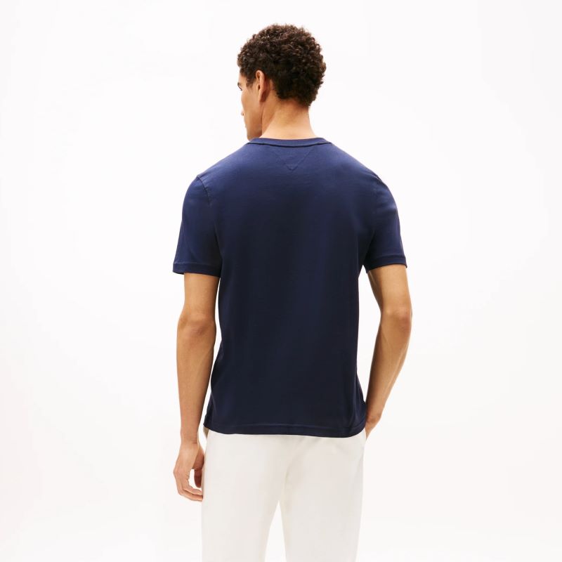 Tricou Tommy Hilfiger TOMMY EMBRO FLAG TEE - poza 2