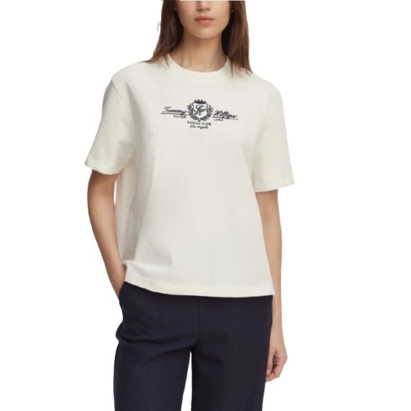 Tricou Tommy Hilfiger VARSITY CREST MDRN C-NK SS TEE