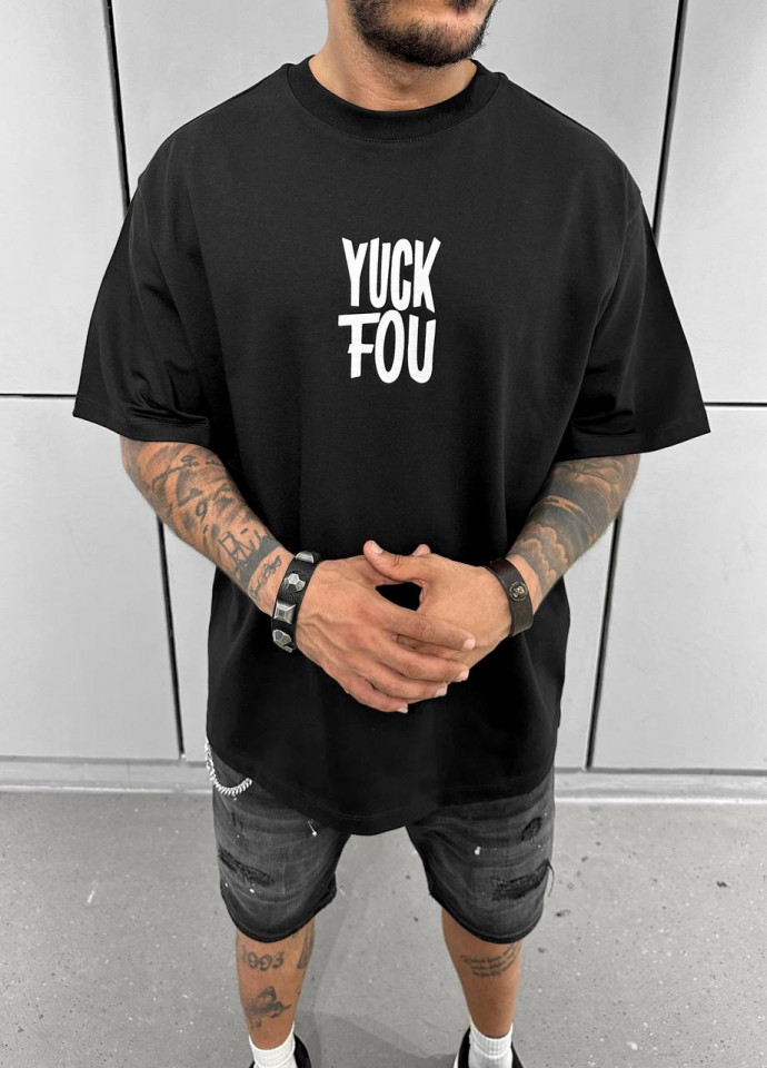 TRICOU YUCK FOU BLACK TSBL15(1616) (MĂRIME: XS)