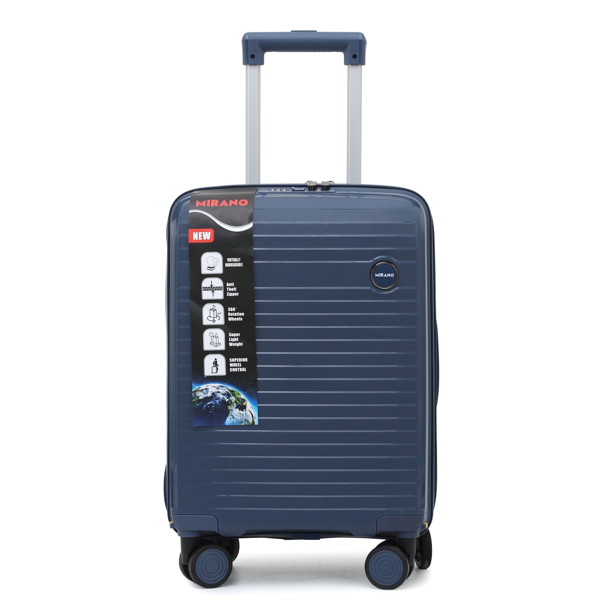 Troler Mirano Genoa, 45 cm, Negru, Blue