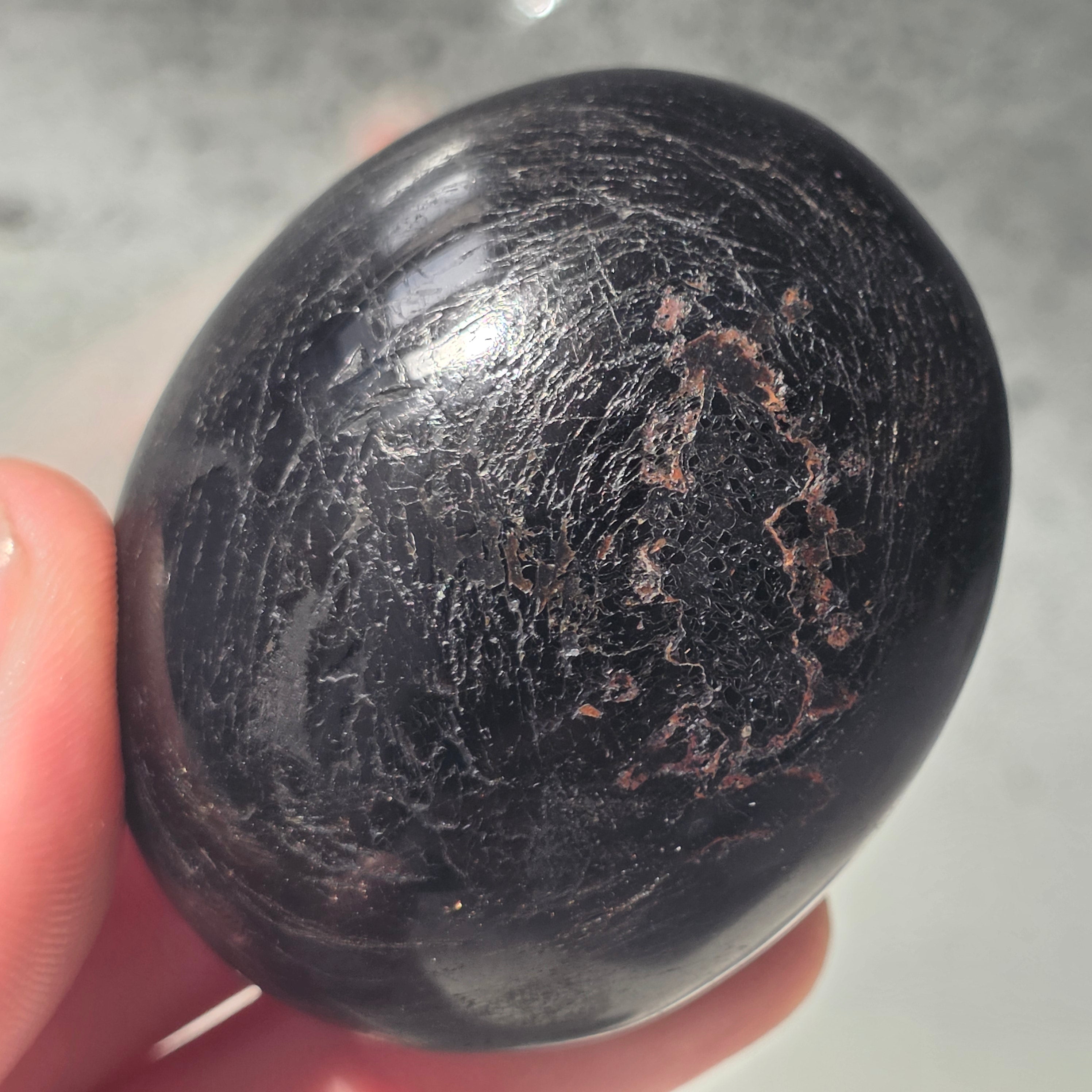 Turmalina neagra palmstone m14