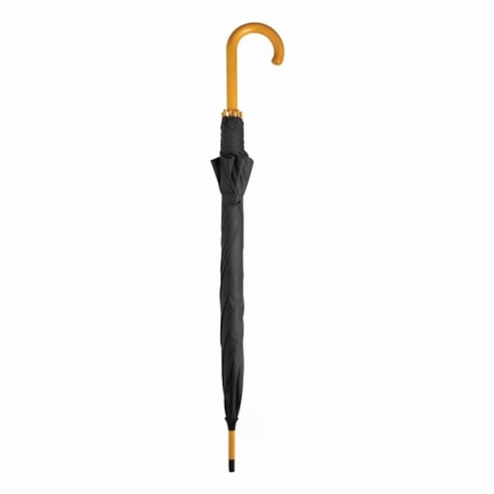 Umbrela cu maner lung, 8 spite, diametru 105 cm, UMB018, Neagra - poza 5