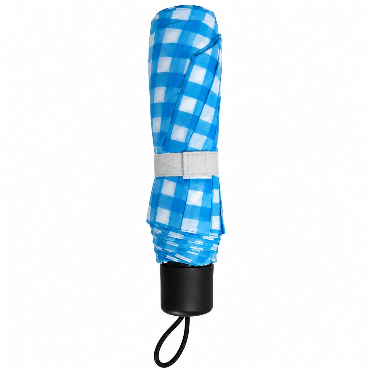 Umbrela pliabila pentru ploaie, 8 spite, diametru 97 cm, UMB066, Albastru / Alb