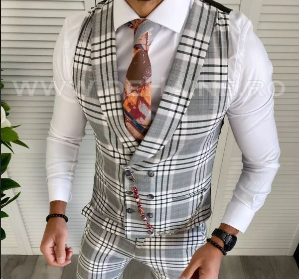 Vesta barbati eleganta slim fit 11933 O1-3.1