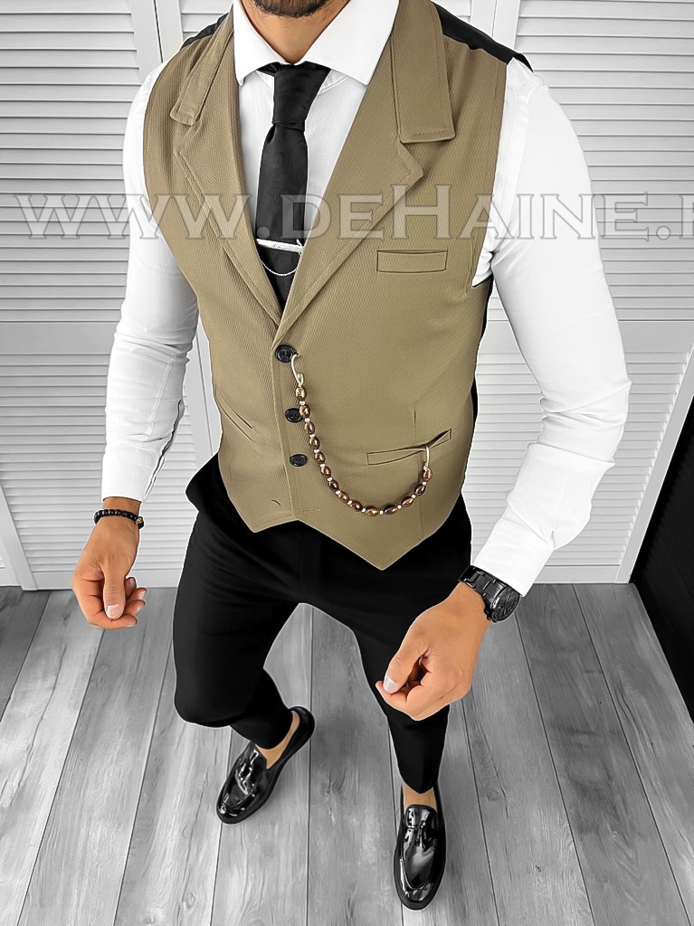 Vesta barbati eleganta slim fit maro B8088 O1-4.2