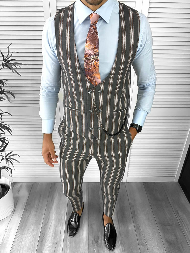 Vesta barbati online slim fit B4104 O1-4.3