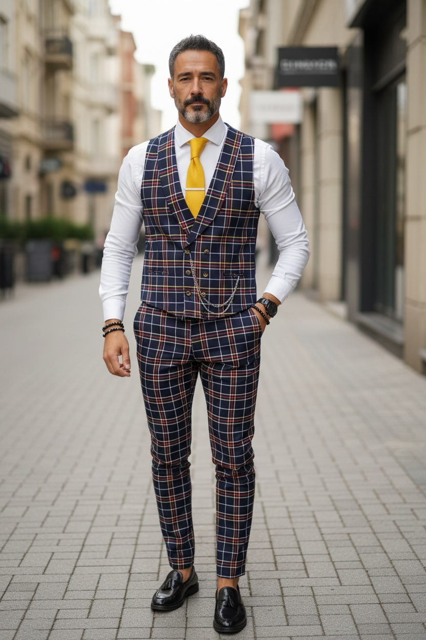 Vesta barbati slim fit B5522 D2-5.2