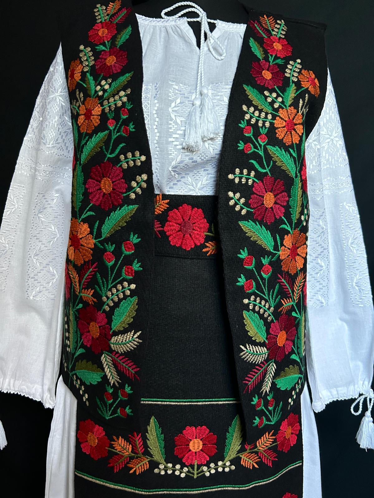 Vestă tradițională femei TM1588 *culorile toamnei* - XXL