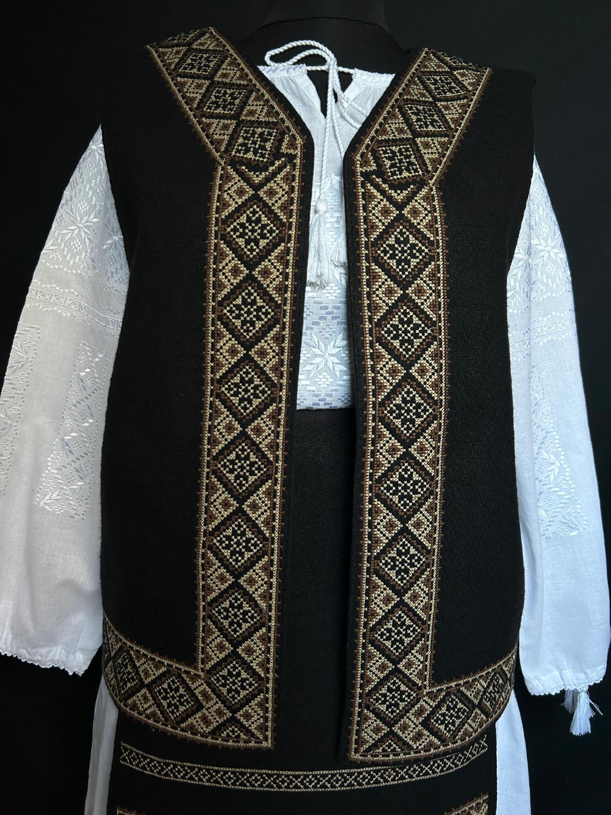 Vestă tradițională femei TM1589 *culorile toamnei* - L