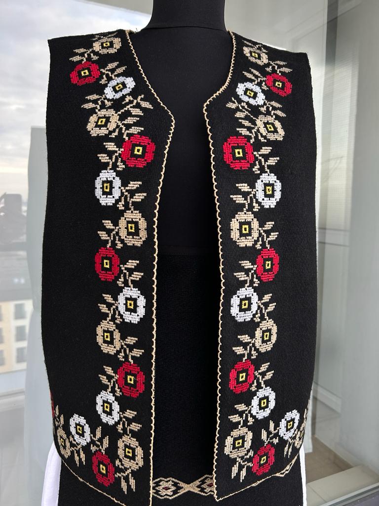 Vestă tradițională femei TM419 - motive florale - - 3XL