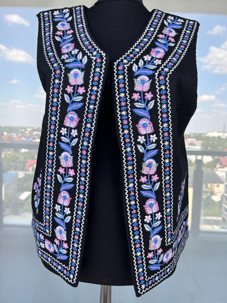 Vestă tradițională femei - zorii purpurii TM442 - XL